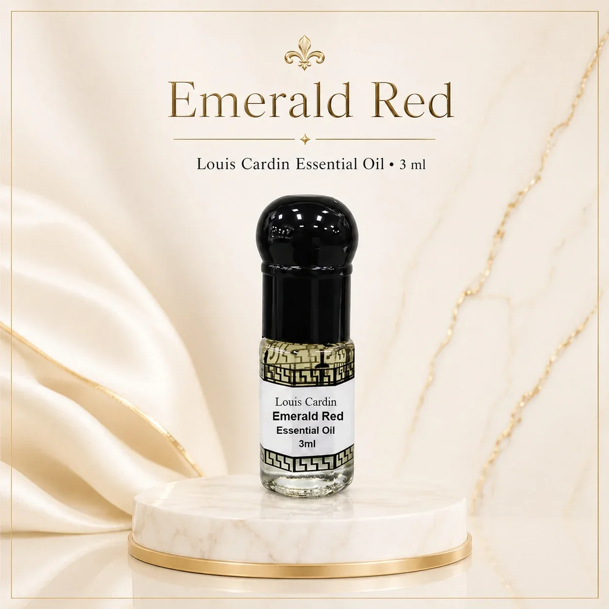 Louis Cardin Emerald Exclusif Red Homme Essential Oil Roll-on 3ml
