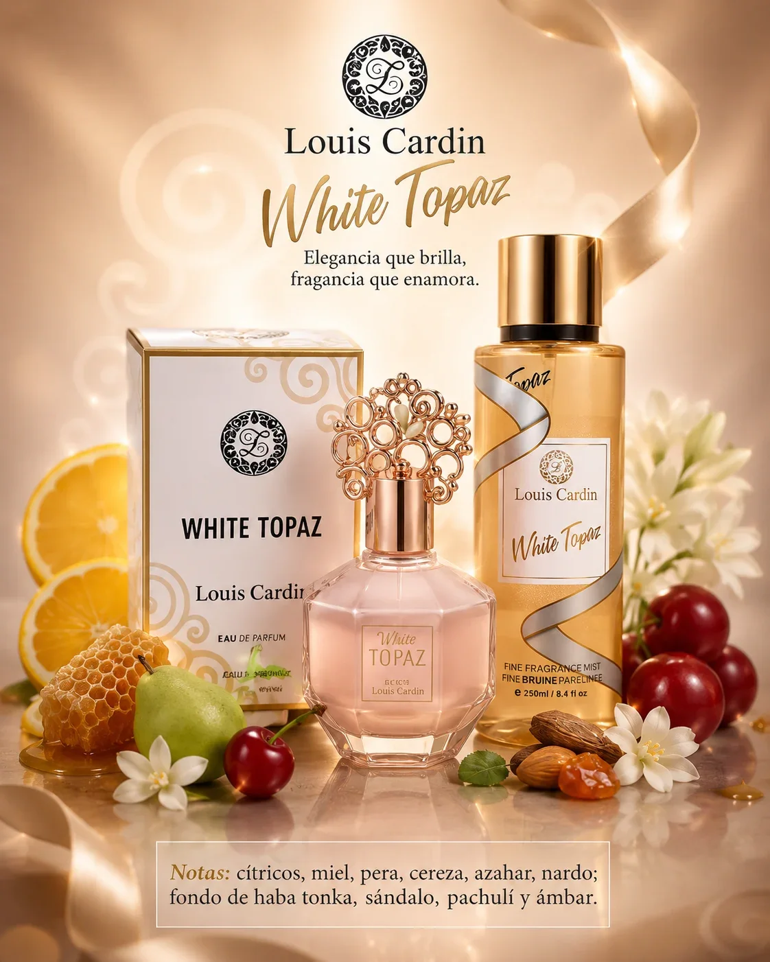 LOUIS CARDIN COMBO WHITE TOPAZ CON BODY MIST