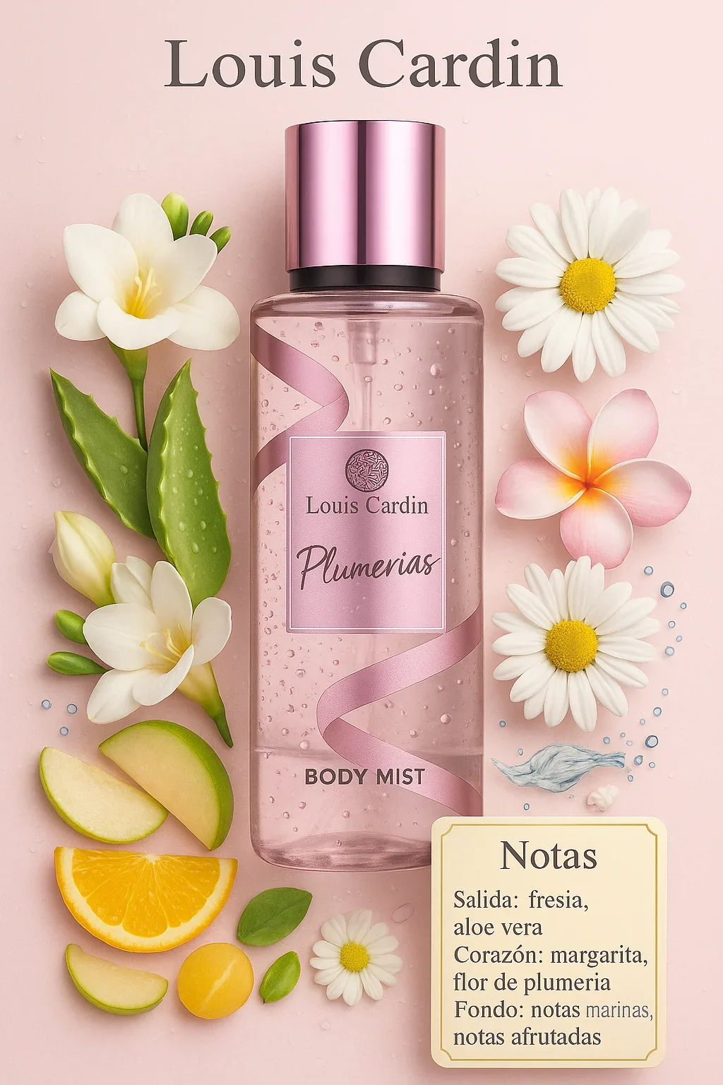 Louis Cardin Plumerias Body Mist 250ml