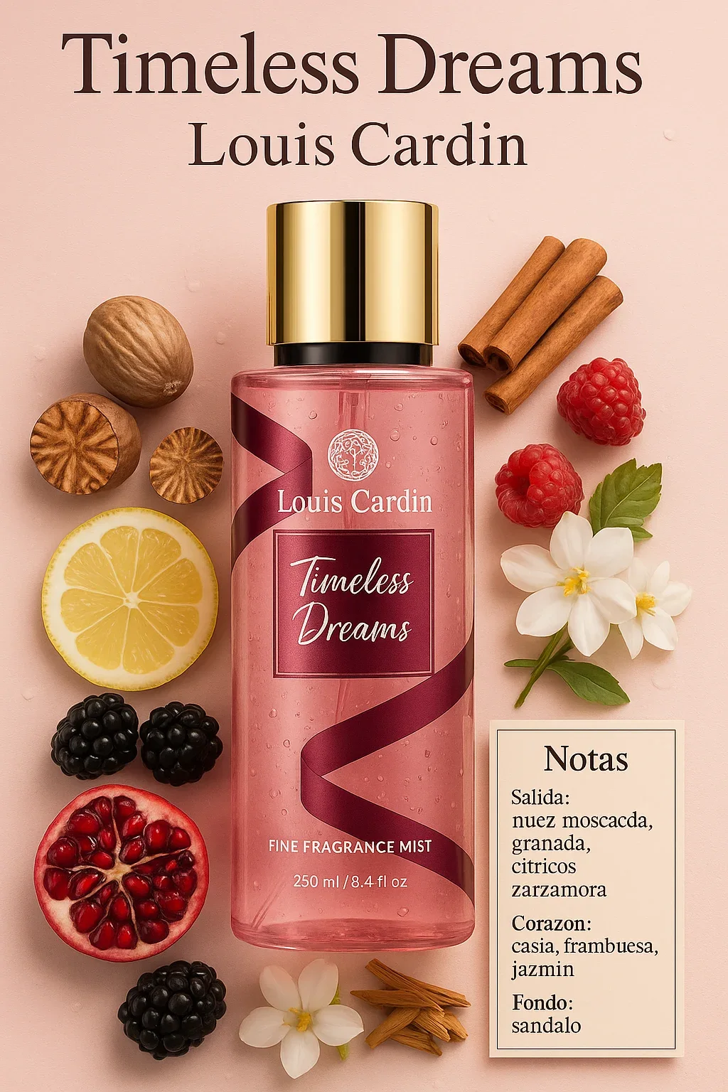 Louis Cardin Timeless Dreams Body Mist 250ml