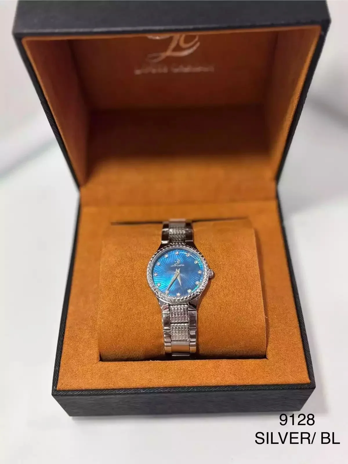 Louis Cardin Watch Model 9128 SILVER/BL